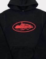 Corteiz Alcatraz Hoodie Black/Red